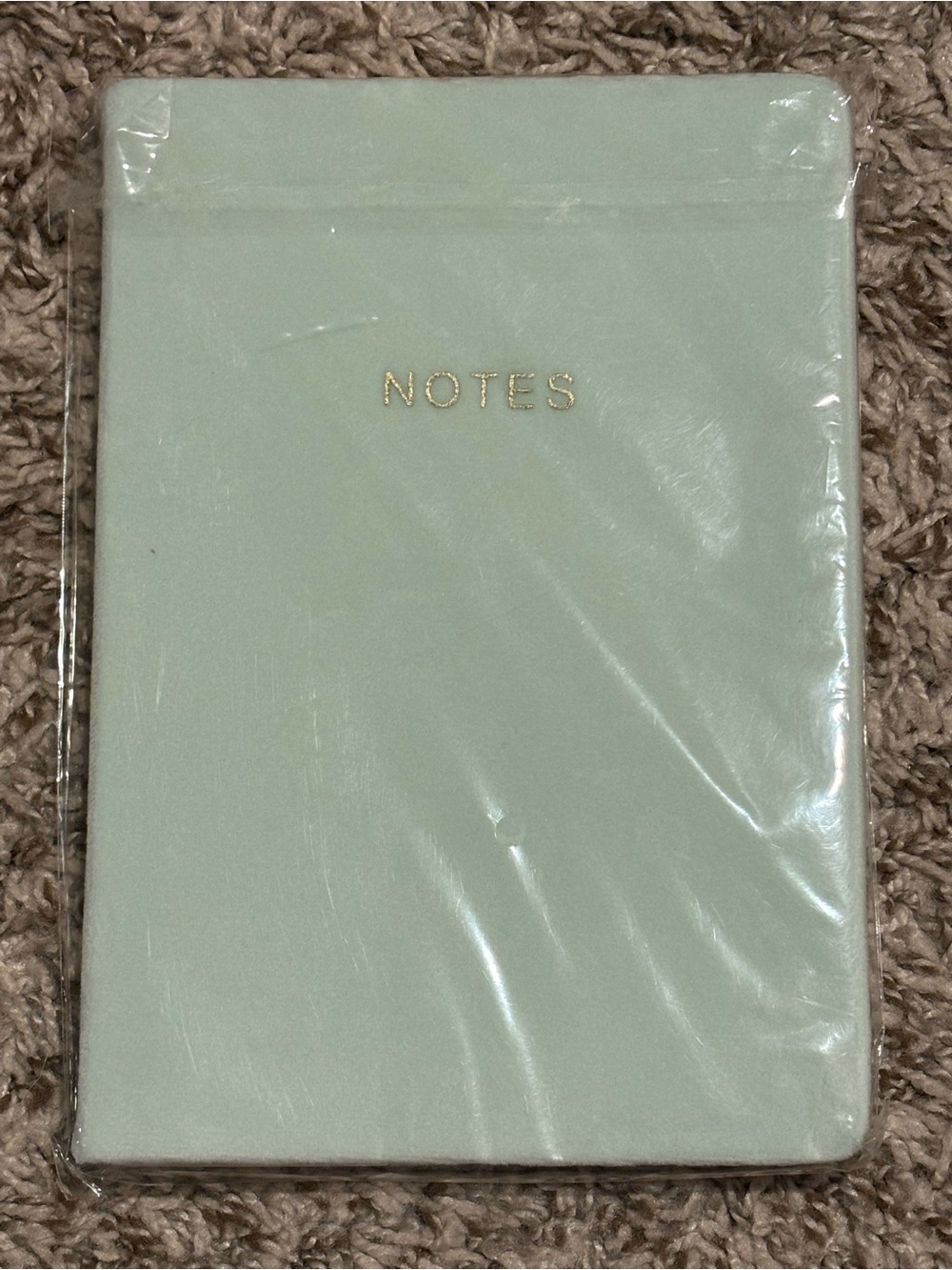 Notebook on carpet